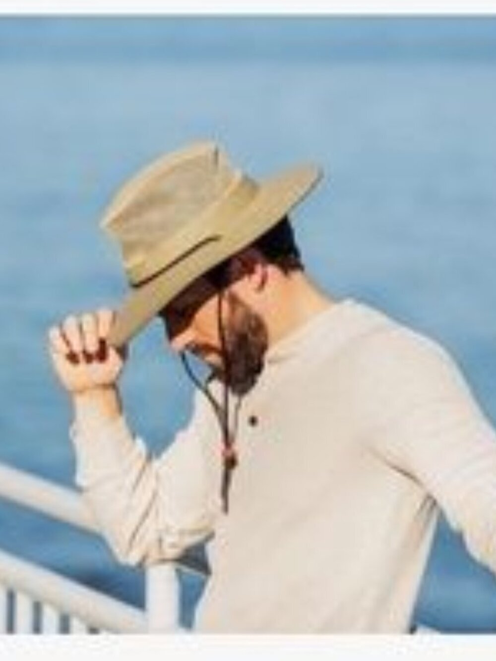 Dorfman Pacific Men's Washed Twill Safari Hat